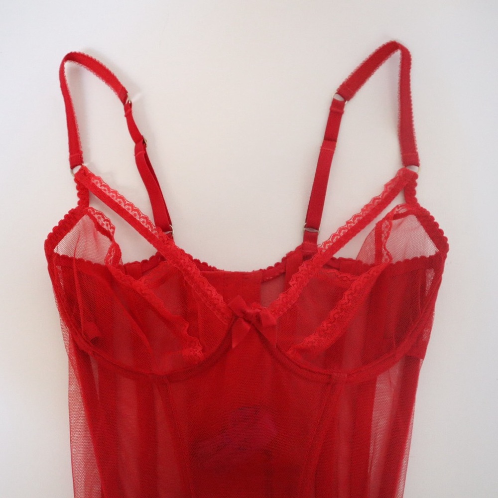 Agent Provocateur Red Sheer Lingerie